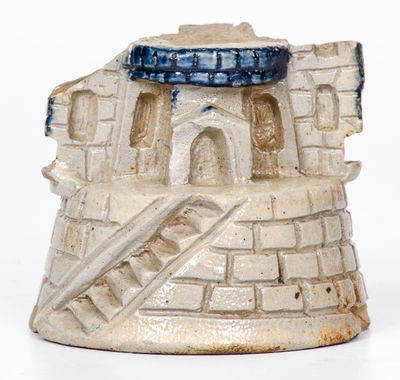 Rare Anna Pottery Salt-Glazed Stoneware Aquarium Castle