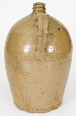 CHANDLER / MAKer Stoneware Jug w/ Iron Slip Inscription