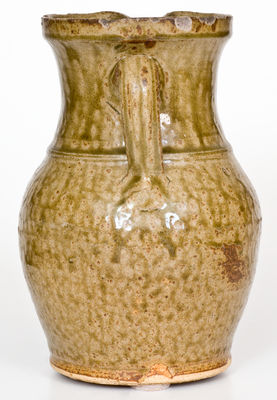 Half-Gallon Alkaline-Glazed Stoneware Pitcher, attrib. W.F. Hahn, Trenton, Edgefield District, SC, c1870-80