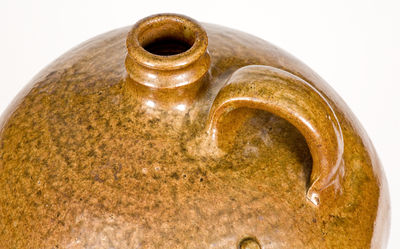 Four-Gallon Alkaline-Glazed Stoneware Jug Stamped