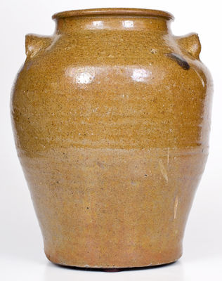 Stoneware Jar Stamped "II," attrib. Rev. John Landrum Pottery, Horse Creek Valley, Edgefield District, SC, c1820