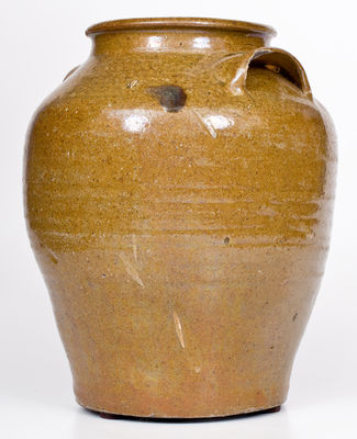 Stoneware Jar Stamped "II," attrib. Rev. John Landrum Pottery, Horse Creek Valley, Edgefield District, SC, c1820