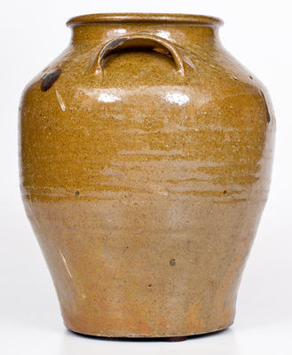 Stoneware Jar Stamped "II," attrib. Rev. John Landrum Pottery, Horse Creek Valley, Edgefield District, SC, c1820