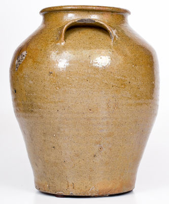 Stoneware Jar Stamped "II," attrib. Rev. John Landrum Pottery, Horse Creek Valley, Edgefield District, SC, c1820