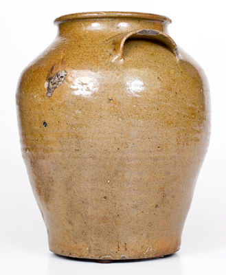 Stoneware Jar Stamped "II," attrib. Rev. John Landrum Pottery, Horse Creek Valley, Edgefield District, SC, c1820