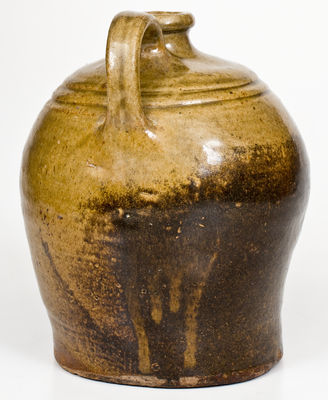 Small-Sized Alkaline-Glazed Stoneware Jug, Incised 