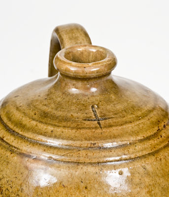 Small-Sized Alkaline-Glazed Stoneware Jug, Incised 