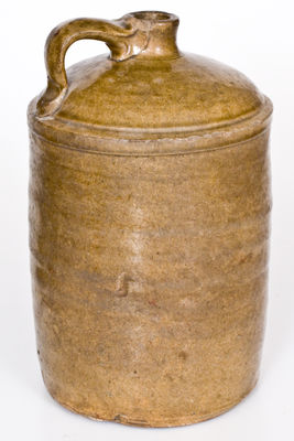 One-Gallon W.F. HAHN / TRENTON / SC Alkaline-Glazed Stoneware Jug