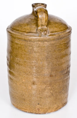 One-Gallon W.F. HAHN / TRENTON / SC Alkaline-Glazed Stoneware Jug