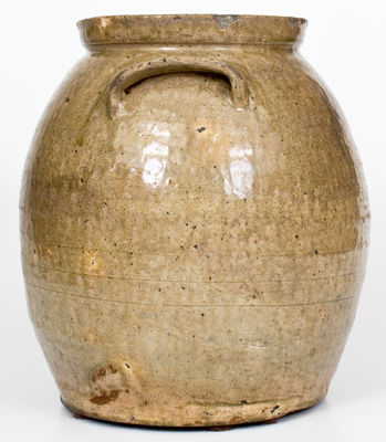 Two-Gallon Alkaline-Glazed Stoneware Jar, attrib. Landrum-Stork Pottery, Columbia, SC, circa 1870