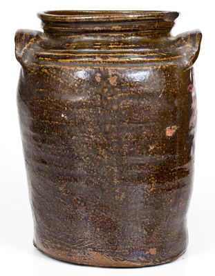 Two-Gallon Stoneware Jar Incised 