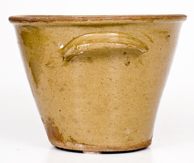 Alkaline-Glazed Stoneware Clabber Bowl, attrib. Thomas Chandler, Edgefield District, SC