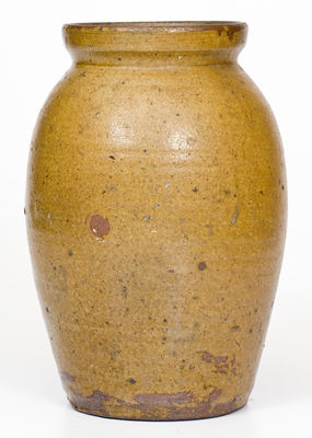 Alkaline-Glazed Stoneware Jar, attrib. Jesse P. Bodie Pottery, Kirksey s Crossroads, Edgefield District, SC