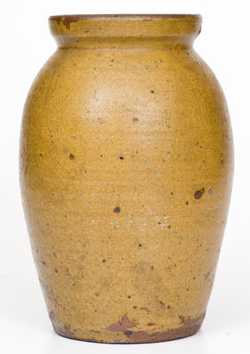 Alkaline-Glazed Stoneware Jar, attrib. Jesse P. Bodie Pottery, Kirksey s Crossroads, Edgefield District, SC