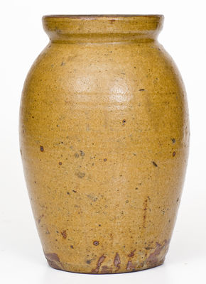 Alkaline-Glazed Stoneware Jar, attrib. Jesse P. Bodie Pottery, Kirksey s Crossroads, Edgefield District, SC