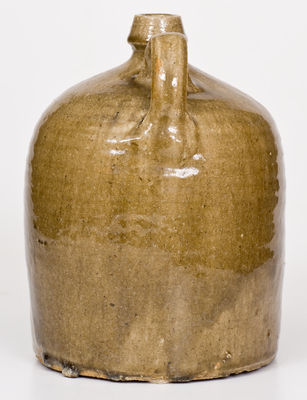 Alkaline-Glazed Stoneware Jug, attrib. B.F. Landrum Pottery, Edgefield District, SC, circa 1860