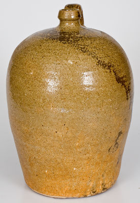 Alkaline-Glazed Stoneware Jug, attrib. B.F. Landrum, Edgefield District, SC, circa 1850