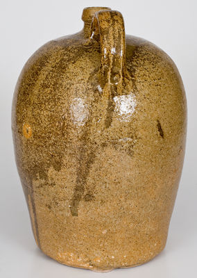 Alkaline-Glazed Stoneware Jug, attrib. B.F. Landrum, Edgefield District, SC, circa 1850