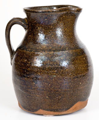 Alkaline-Glazed Stoneware Pitcher, attributed to Edward Stone, Buncombe County, NC, circa 1850