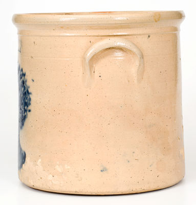 Exceedingly Rare FORT EDWARD, NY Stoneware Crock w/ Profile of African-American Man