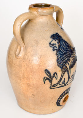Exceedingly Rare & Important Rochester, NY Slip-Trailed Lion Water Cooler