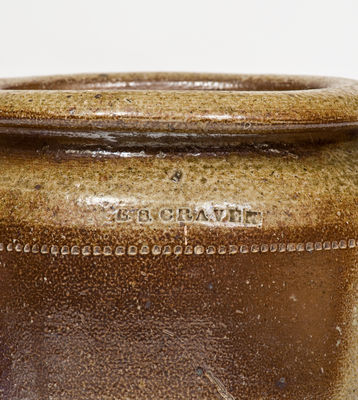 Salt-Glazed Stoneware Jar, Stamped