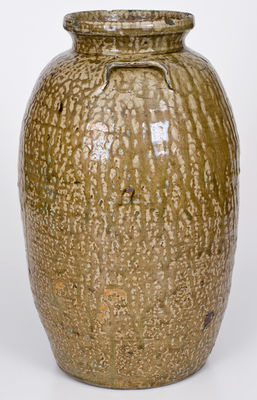 Rare attrib. Isaac E. Gay, Kershaw County, SC Stoneware Churn