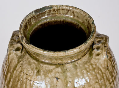 Rare attrib. Isaac E. Gay, Kershaw County, SC Stoneware Churn