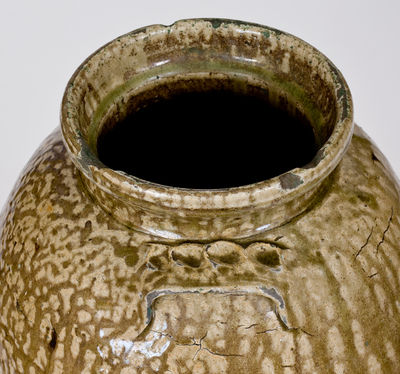 Rare attrib. Isaac E. Gay, Kershaw County, SC Stoneware Churn