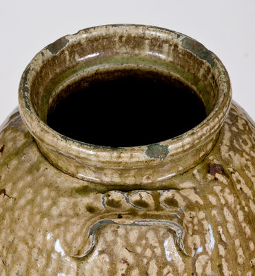 Rare attrib. Isaac E. Gay, Kershaw County, SC Stoneware Churn