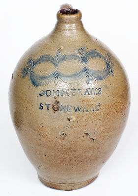 Fine Three-Gallon COMMERAWS / STONEWARE Jug