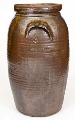 Six-Gallon WM PENLAND, Buncombe County, NC, Stoneware Churn