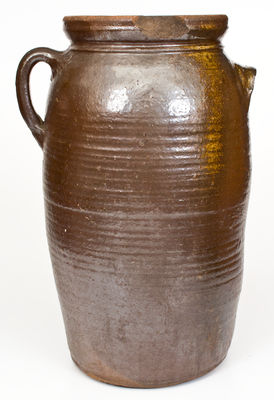 Six-Gallon WM PENLAND, Buncombe County, NC, Stoneware Churn