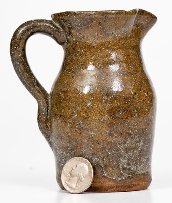 Miniature Alkaline-Glazed Stoneware Pitcher, attrib. Joe