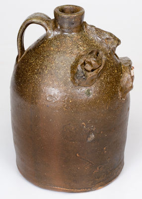 Rare Southern Stoneware Face Jug, Alabama or Georgia origin, late 19th / early 20th century