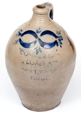 Fine One-Gallon COMMERAWS / STONEWARE / CORLEARS / HOOK Jug