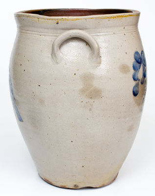 Fine Stoneware Jar w/ Incised Bird and Floral Decoration, attrib. William Capron, Albany, NY, c1800-1805