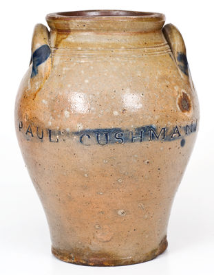 Fine One-Gallon PAUL : CUSHMANS Stoneware Jar