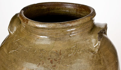 Rare and Important Nine-Gallon David Drake Stoneware Jar, 