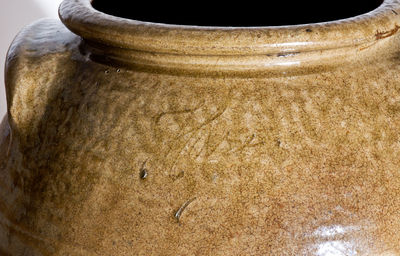 Extremely Important Jar by Enslaved Potter Harry, Pottersville, Edgefield District, SC, circa 1840