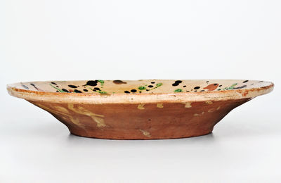 Very Rare Redware Bowl attrib. Solomon Loy, Alamance County, NC, c1825-40