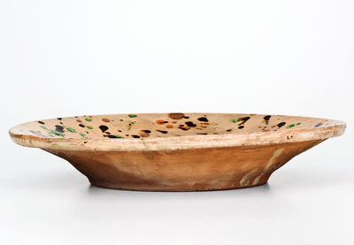 Very Rare Redware Bowl attrib. Solomon Loy, Alamance County, NC, c1825-40