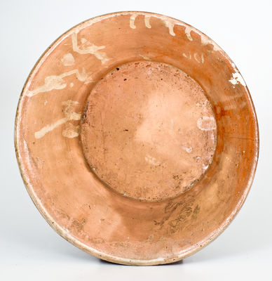 Very Rare Redware Bowl attrib. Solomon Loy, Alamance County, NC, c1825-40
