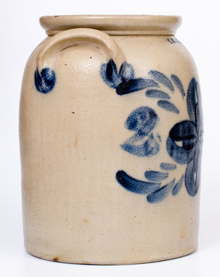2 Gal. LYONS Stoneware Jar with Bold Cobalt Decoration