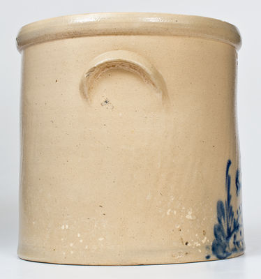 4 Gal. BRADY & RYAN / ELLENVILLE, NY Stoneware Crock w/ Pecking Chicken Decoration