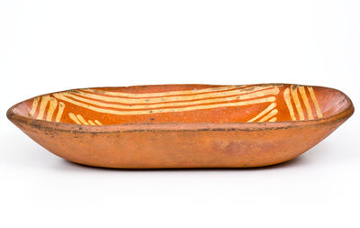 Slip-Decorated Philadelphia Redware Loaf Dish
