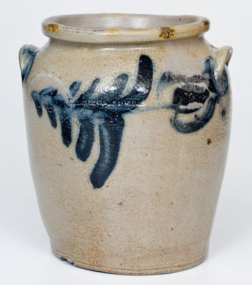 Very Rare EARNEST & COWLES (Baltimore) Stoneware Jar, circa 1830