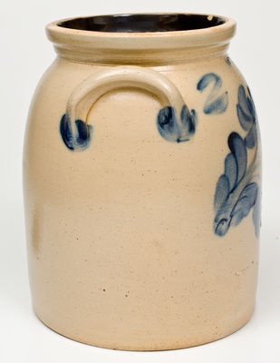 2 Gal. LYONS Stoneware Jar with Floral Decoration