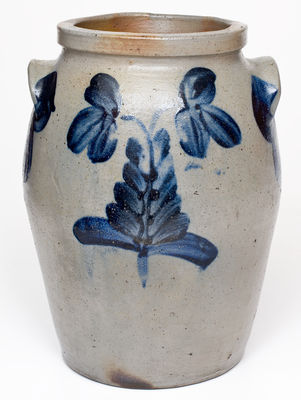 1 Gal. Stoneware Jar with Floral Decoration, Baltimore, MD, circa 1840