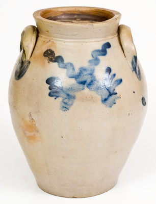 1 Gal. SMITH & DAY / NORWALK Stoneware Jar with Cobalt Decoration